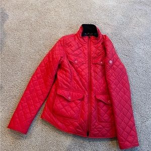 Red Barbour jacket size 8